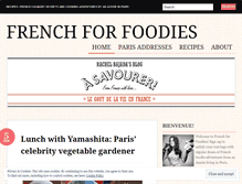 Tablet Screenshot of frenchforfoodies.com